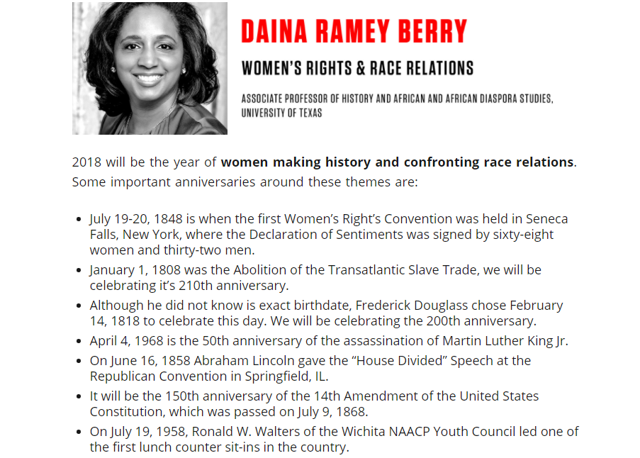 Daina Ramey Berry, public historian